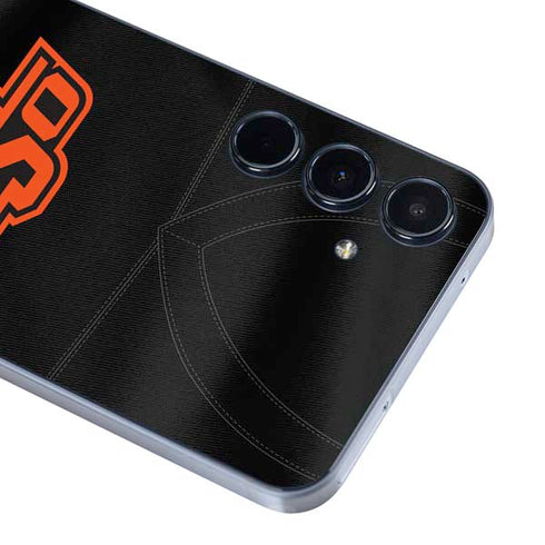 Oklahoma State University Black Jersey Galaxy A35 5G Skin